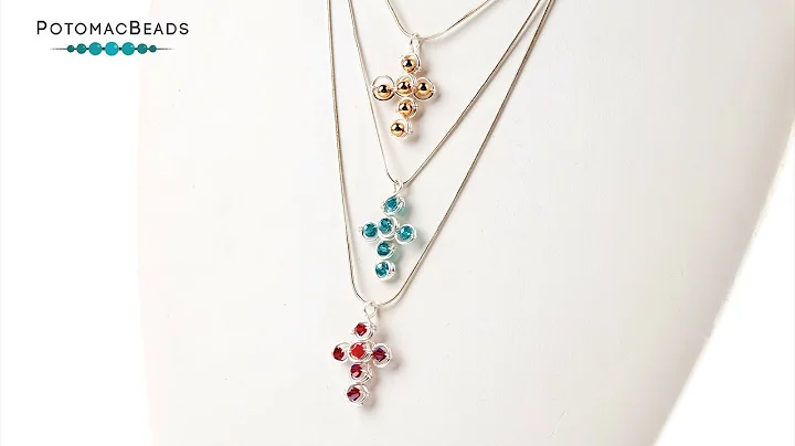 Wire Cross Pendant - DIY Jewelry Making Tutorial by PotomacBeads