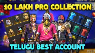 10 Lakh worth my(Dhanu Dino) account full pro collection in free fire