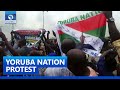 Yoruba nation protesters defy heavy security presence storm freedom park