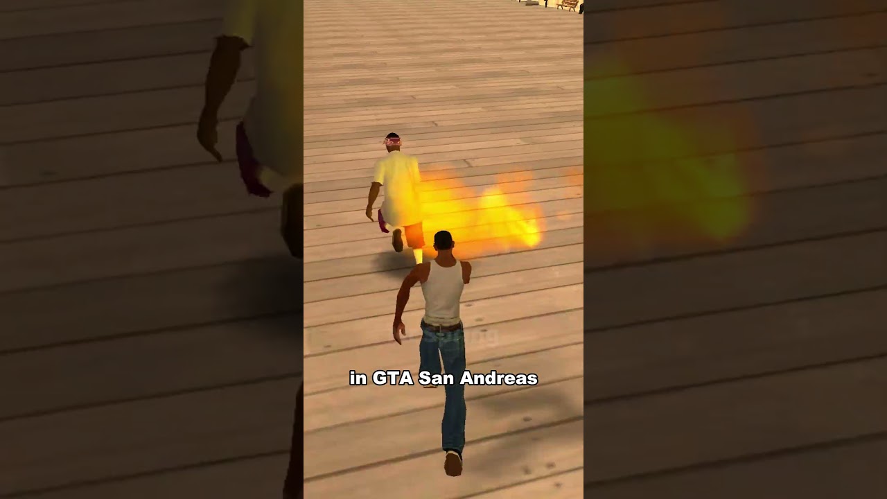 IF YOU TOUCH SOMEONE WHO IS ON FIRE IN GTA GAMES