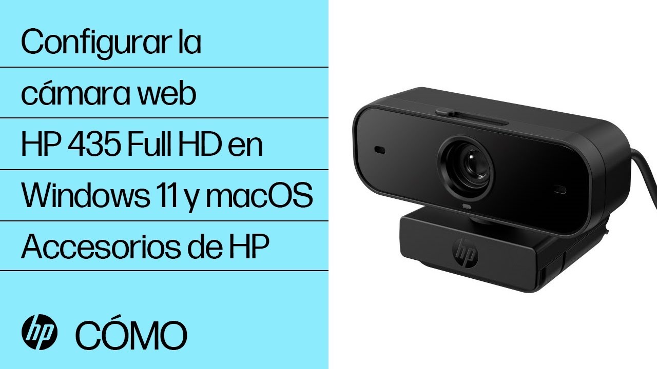 Como configurar el software Poly Lens y la cámara web HP 435 Full HD en Windows 11 y macOS