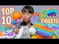 My TOP 10 FIDGETS TOYS *Pop it, DNA Balls, Monkey Noodles, Super Need Doh & MOCHI | Vlog with Emma