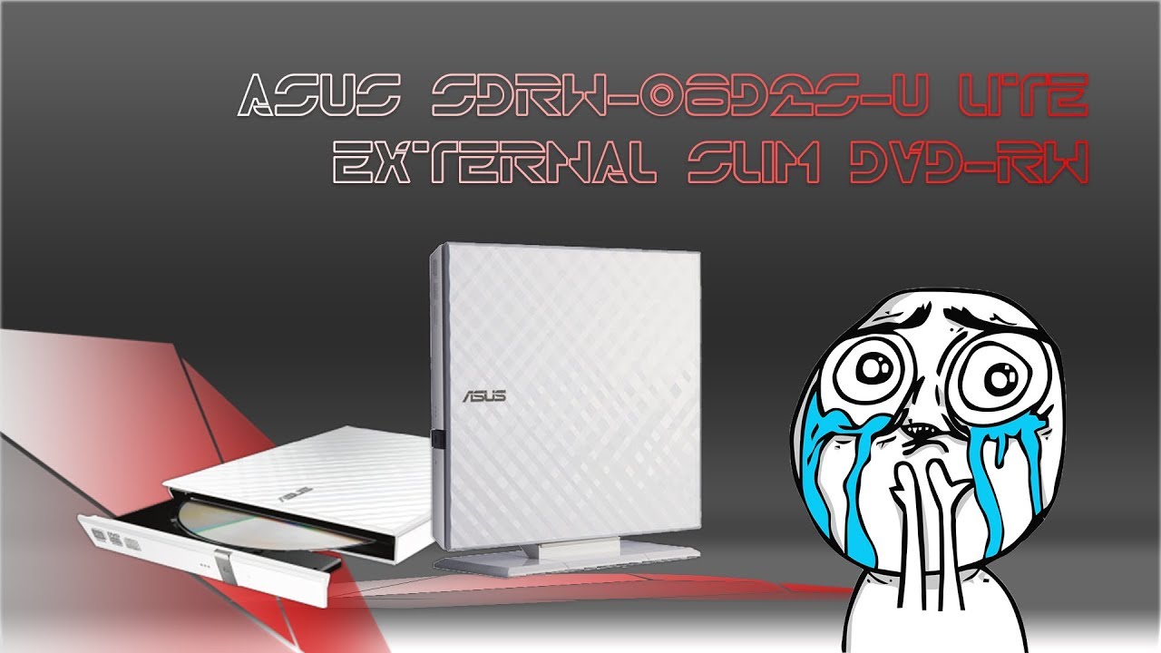 Test d'un graveur externe CD - DVD Asus SDRW-08D2S-U LITE (vidéo sans la  voix) 
