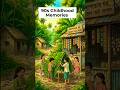 ৯০s গ্রামের স্মৃতি 😢🍃 কলা পাতার ছোট্ট ঘর, সুখে ভরা শৈশব 💚✨#shorts #asmr #animation