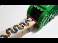 Marble Run Race ☆ HABA Slope, Dump Truck & Garbage Truck # 12