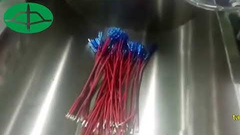 Automatic  Double Wires Cable Striping Crimping and sleeve insertion machine