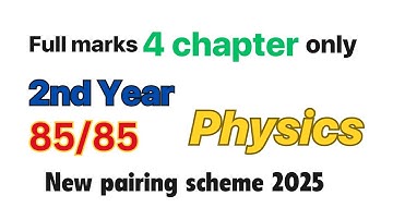12th physics pairing scheme 2025 || Punjab board | second year #chemistry