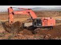 Hitachi Zaxis 670 LCR  Excavator Loading Trucks - Operator Anogiatis