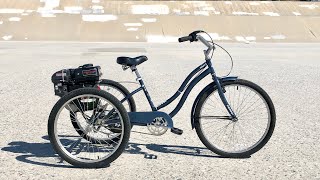 Motorized Bike/Tricycle 212cc Predator Engine (Speed Test)