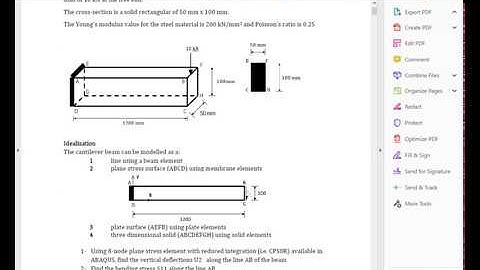 Modelling using plane stress element in ABAQUS