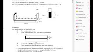 Modelling using plane stress element in ABAQUS