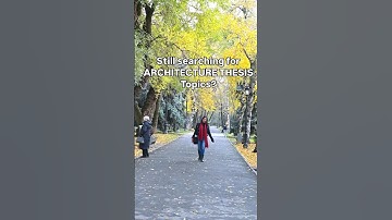 Architecture Thesis Topics | Part 1 #architecture #architectureeducation