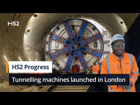 New tunnelling machine joins three others digging high-speed line under London