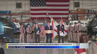 Florida Gov. Ron DeSantis signs major immigration enforcement MOU
Florida Gov. Ron DeSantis signs major immigration enforcement MOU Florida Gov. Ron DeSantis signs major immigration enforcement MOU