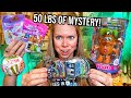 Opening 50 lbs of mystery boxes asmr miniatures realistic tiny shoes