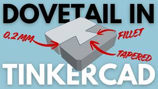 Using Tinkercad to create dovetail joints for 3D printing Using Tinkercad to create dovetail joints for 3D printing