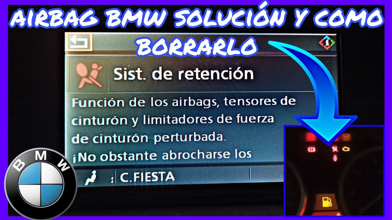 Solucionando Fallo De Airbag en BMW E60/E61 Pasos Para Borrar La