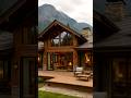 🏡 Dream Wooden Cabin in the Mountains | Modern Rustic House Tour 🌲 #eleganthomes #homedesign #home