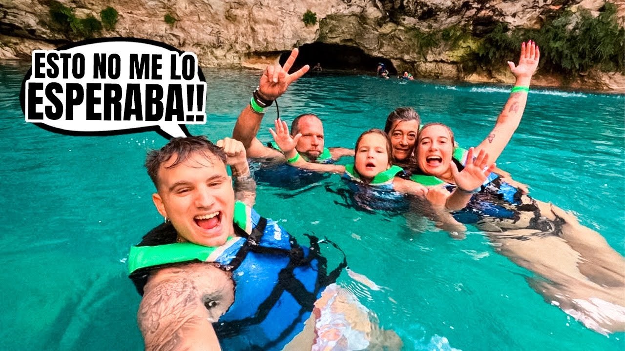 🇪🇸 FAMILIA ESPAÑOLA conoce los CENOTES por PRIMERA VEZ en MÉXICO 🇲🇽😱 **no me esperaba esto**
