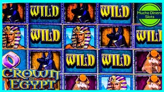 CROWN OF EGYPT SLOT JACKPOT/ HIGH LIMIT/MAX BETS/ GRANDE WIN