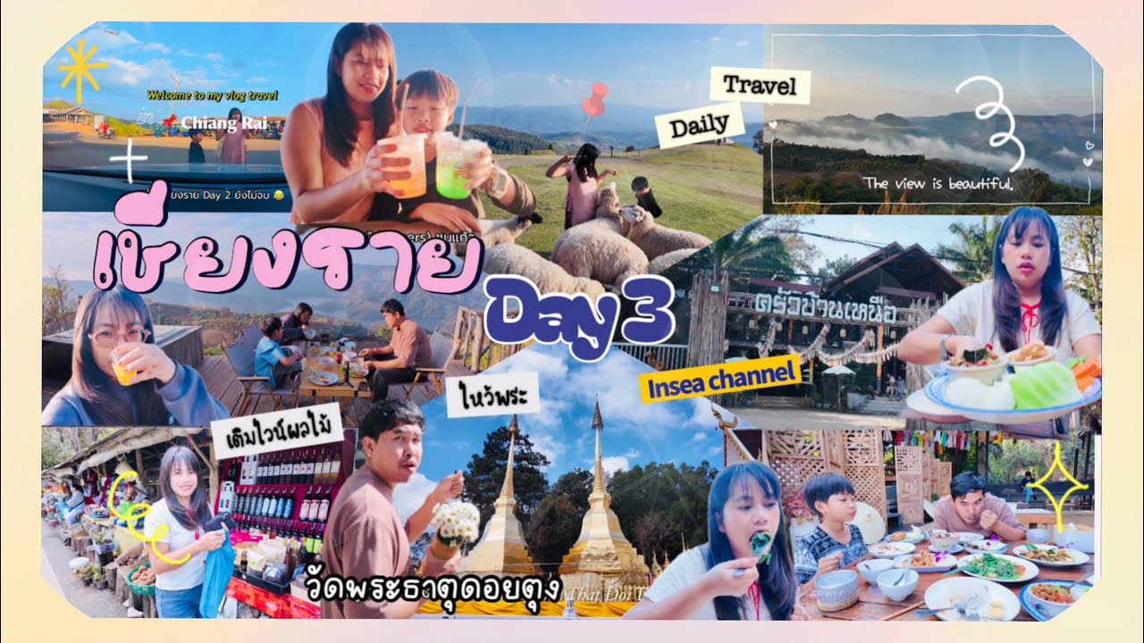 เที่ยวเชียงราย 2569 | Day 3 | Akha FarmVille ฟาร์มแกะวิวภูเขา พักดอยช้าง ตื่นเช้าไหว้พระธาตุดอยตุง