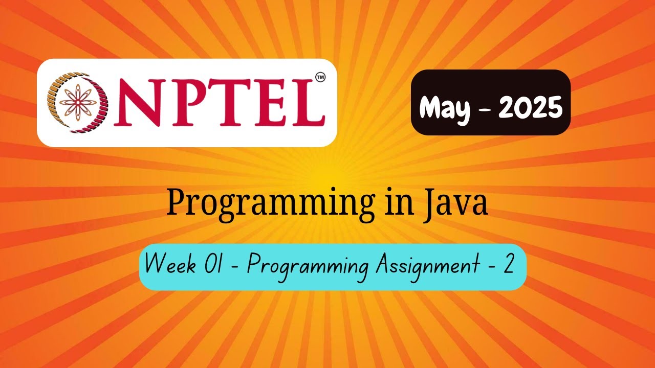 Programming in JAVA !! Week 1 !! Programming Assignment 2 !! - YouTube
