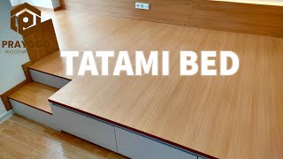 MEMBUAT TATAMI BED, TEMPAT TIDUR KONSEP JEPANG - JAPANDI