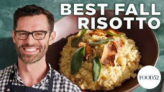 Preppy Kitchen's Creamy Sunchoke Risotto with Fried Sage