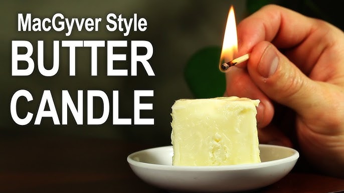 How to make a flavored edible butter candle now trending for