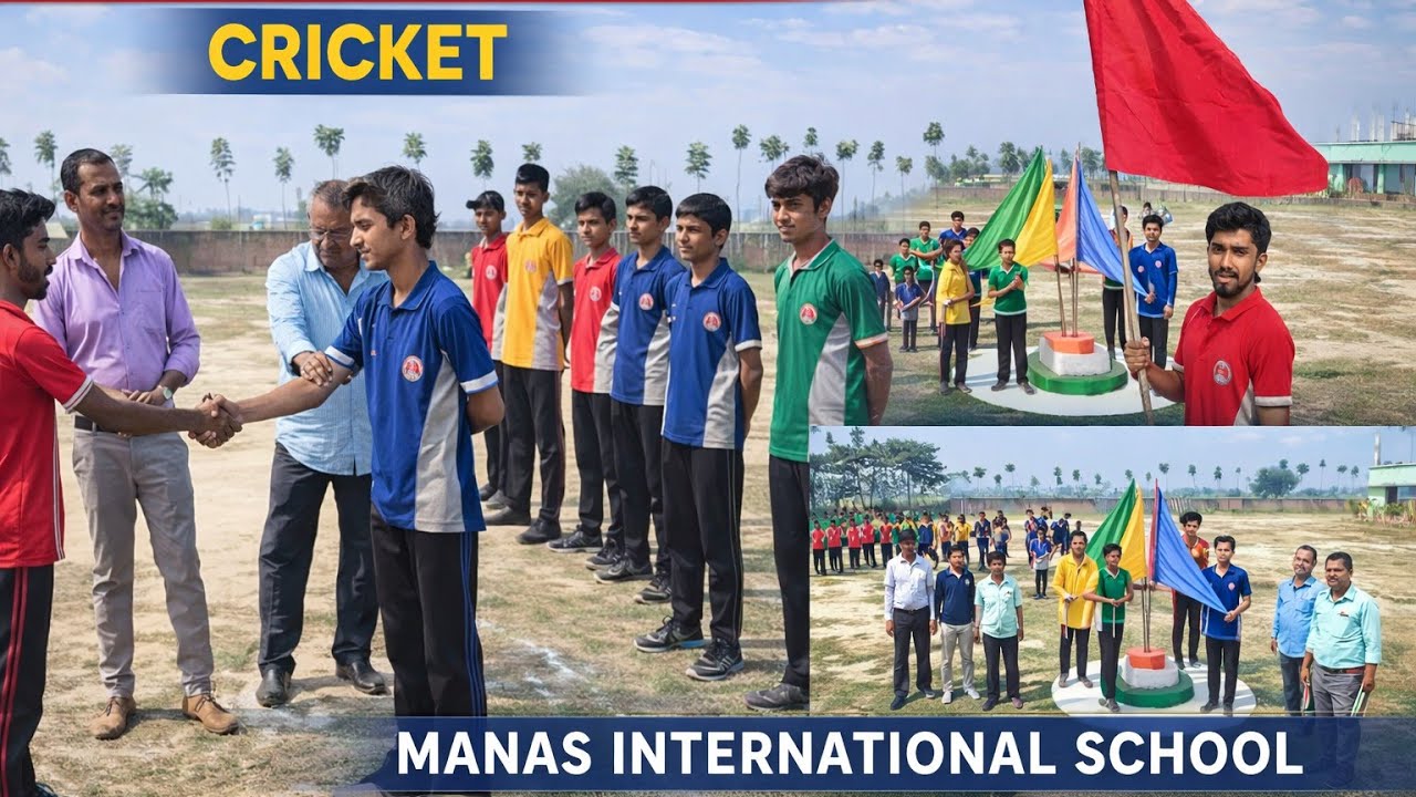 Sports Day in Manas International School 🏫#darbhangamithila #sports #cricket #students 