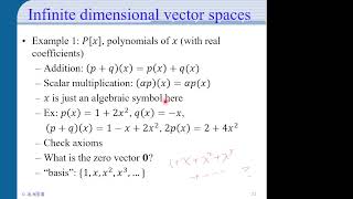 2023-10-23 linear algebra: rank, finding basis, and infinite dimensional spaces