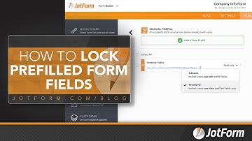 How to lock prefilled form fields