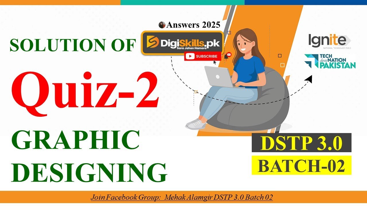 graphic designing quiz 2 dstp 3.0 batch 02 2025 - YouTube