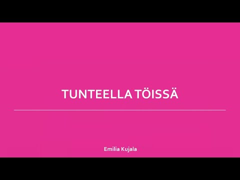 Video: Tunnekokemusten Arkkitehtuuri