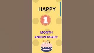 Happy one month anniversary #anniversarycelebration #couplestatus