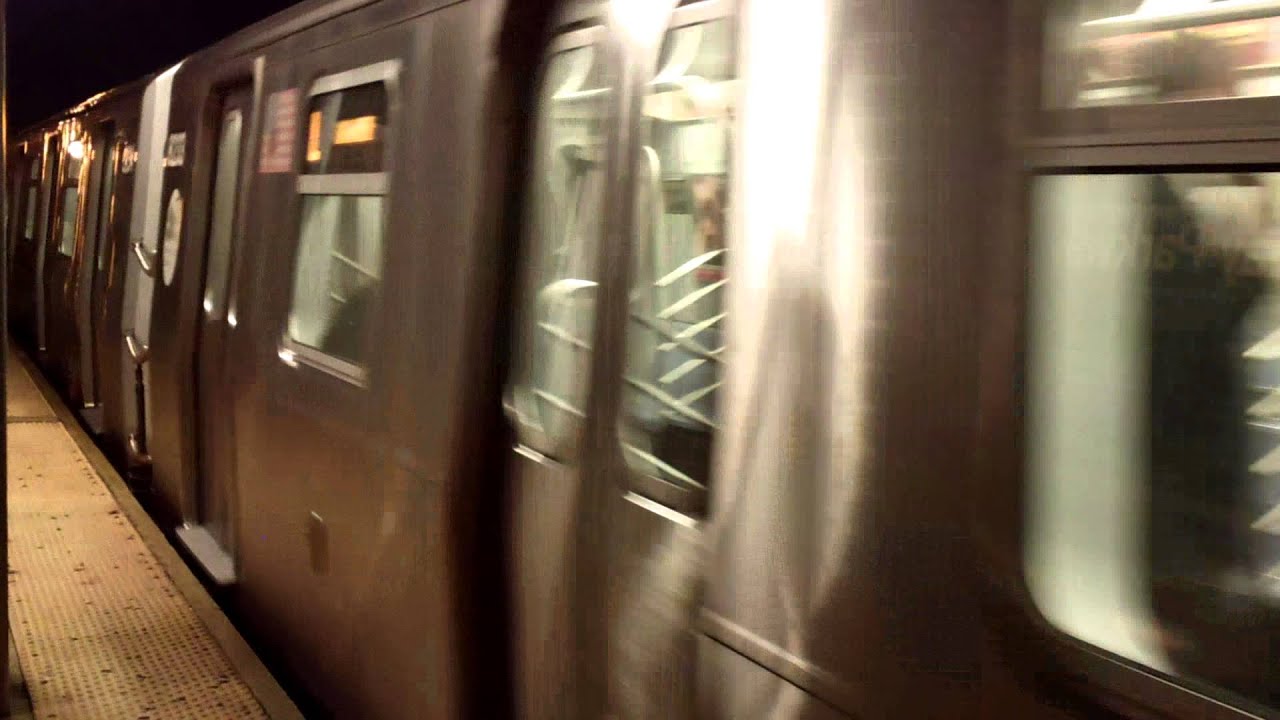 Canadian R143 Train R143 L Train Arrives@Canarsie/Rockaway Parkway - YouTube