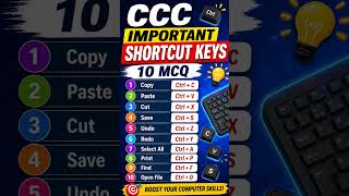 🎯 CCC Important Shortcut Keys 2026 | Most Asked Questions 🔥
