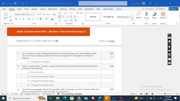 Shelly Cashman Word 2019 | Module 1 End of Module Project 2 | Dyna Energy #module1 #EOMProject1
