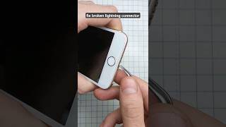 fix broken lightning connector #public #shorts #short #fix #lightning #iphone #diy #electronic