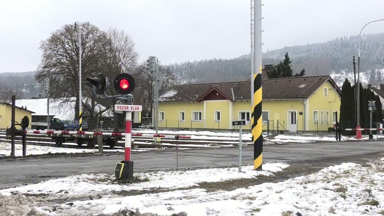Železniční přejezd Sušice #1 (P899) | 31.1.2026 / Czech railroad crossing