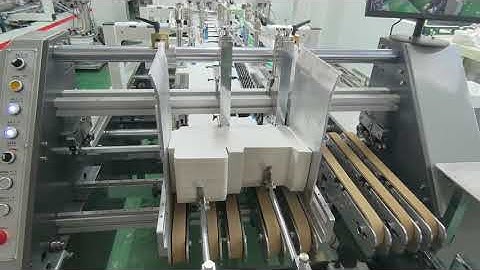 XS-850 Double-Sided Wall Crash Lock Bottom Gluer Machine | High-Speed Packaging Solution #factory