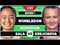 EALA Vs KREJCIKOVA Wimbledon 2025 LIVE Tennis Watchalong 