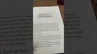 Reading The Purpose Driven Life by Rick Warren