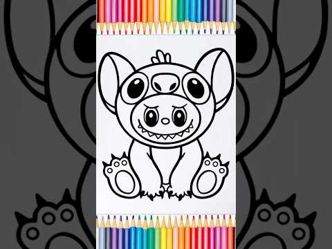 Cómo Dibujar a Labubu Stitch Paso a Paso