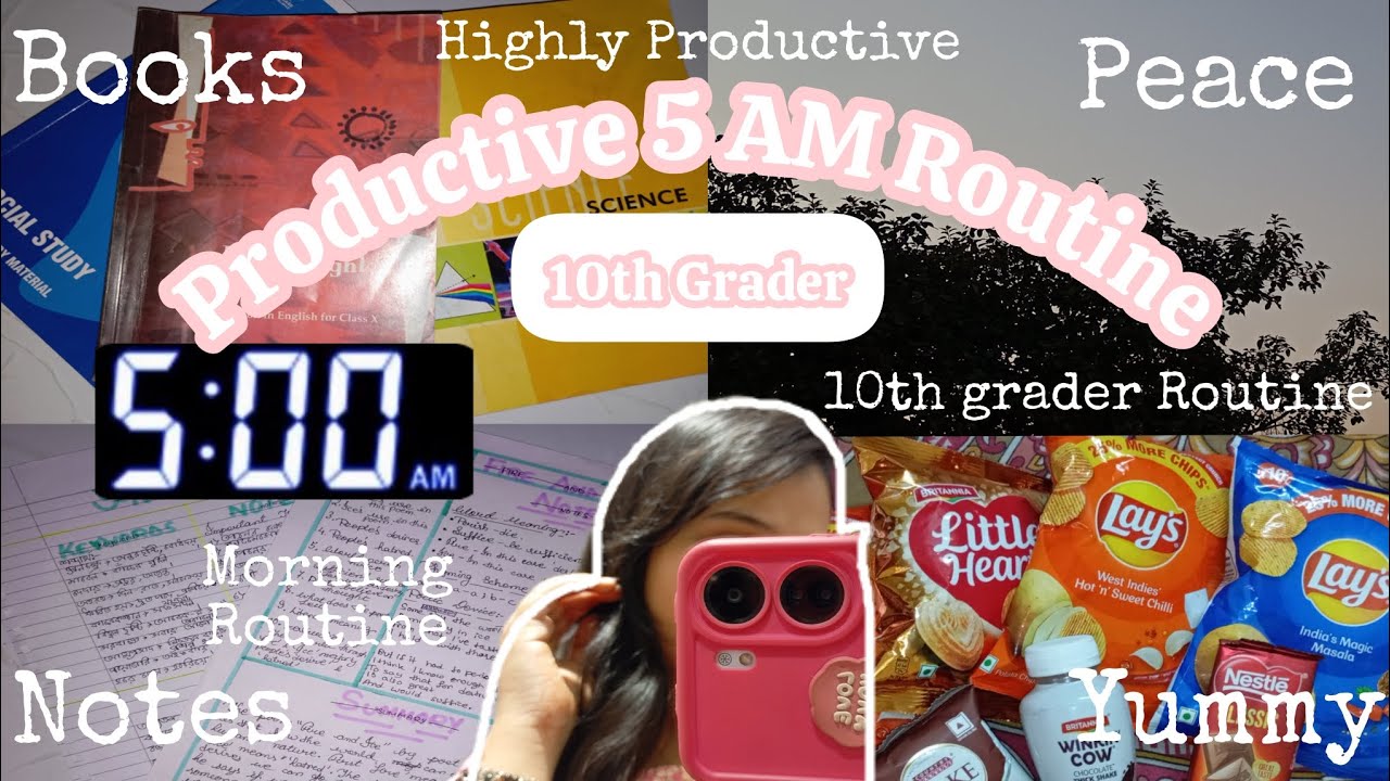 5AM MORNING ROUTINE🌞10TH GRADER STUDY VLOG🌱PRODUCTIVE ROUTINE #explore ...
