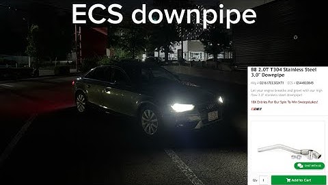 Audi A4 b8.5 ECS tuning downpipe/front resonator delete