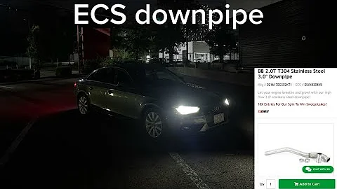 Audi A4 b8.5 ECS tuning downpipe/front resonator delete