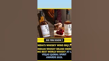INDRI IS — WORLD BEST WHISKEY NOW?#shortsfeed #facts #shortvideo #india