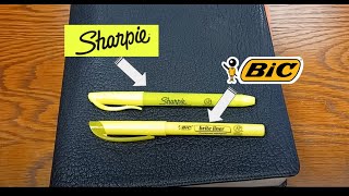 Sharpie vs. BiC: One of these will destroy your Bible and the other is just fine.