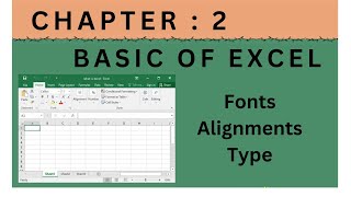 CHAPTER 2 : Basic of Excel, Part 1